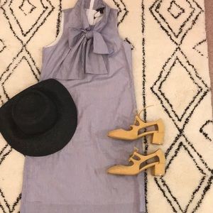 Mustard block heel